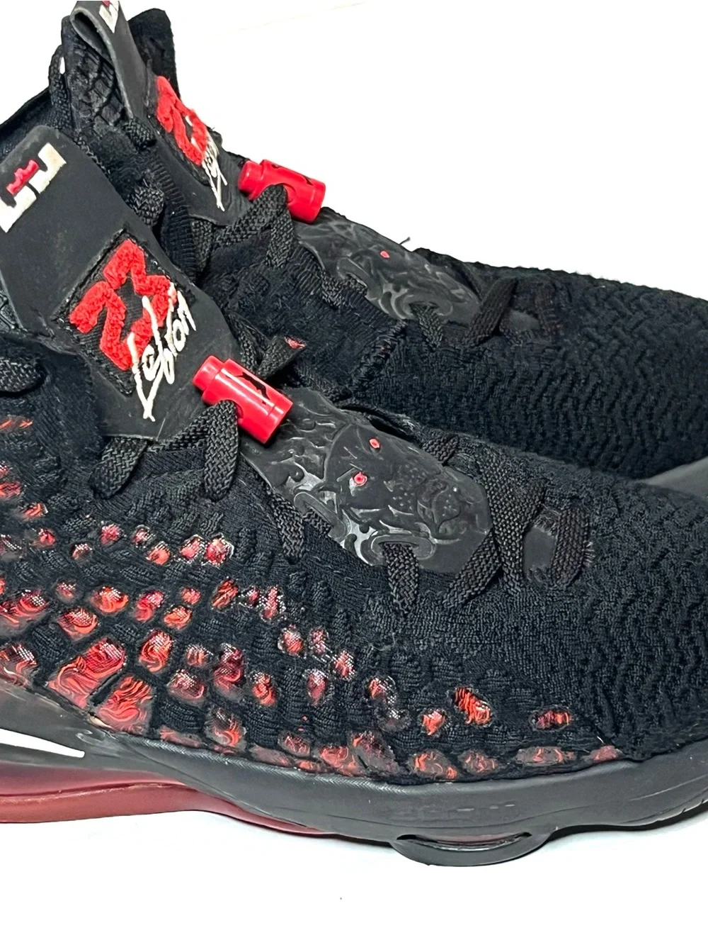 Nike Kids Black and Red LeBron Sneakers